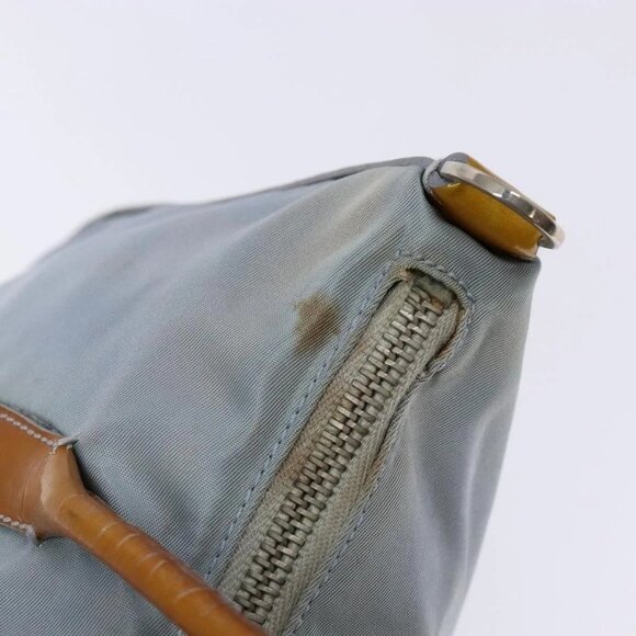 PRADA Hand Bag Nylon Light Blue Auth - Picture 11 of 16